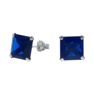 Aros Circón Zafiro 8x8 mm - Imagen 1