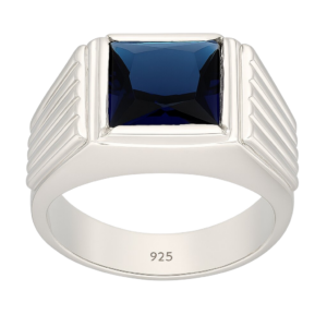 Anillo Sello Circón Zafiro - Imagen 1